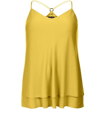 Comprar Curves Yellow Ring Back Layered Cami al mejor precio