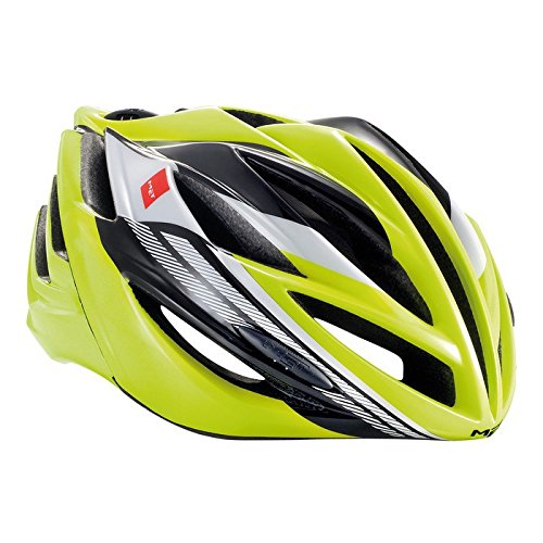 Comprar MET Renn-Helm 'Forte' - Double In-Mold Konstruktion - Safe-T Duo Drehverschlusssystem - Anti-allergische und waschbare Innenpolster - Reflexapplikation hinten - Belüftungsöffnungen: 19 - Cooling Factor: 6,5 - HCS (Kopf-Kontaktfläche mit al mejor precio