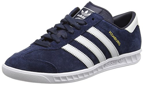 Comprar adidas Hamburg - Zapatillas de running Hombre, Blue (Collegiate Navy/Ftwr White/Gold Met), 42 al mejor precio