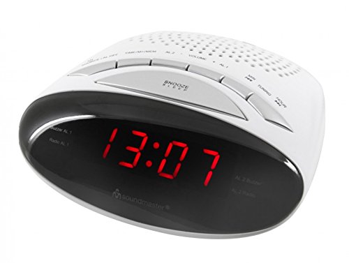 Comprar Soundmaster UR101WE - Radio despertador, color blanco al mejor precio