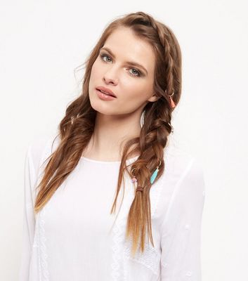 Comprar Multicoloured Feather Hair Rings al mejor precio