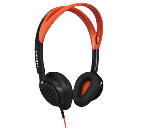 Comprar Philips ActionFit - Auriculares de diadema cerrado (3.5 mm, 40 mW, 101 dB), negro y naranja al mejor precio