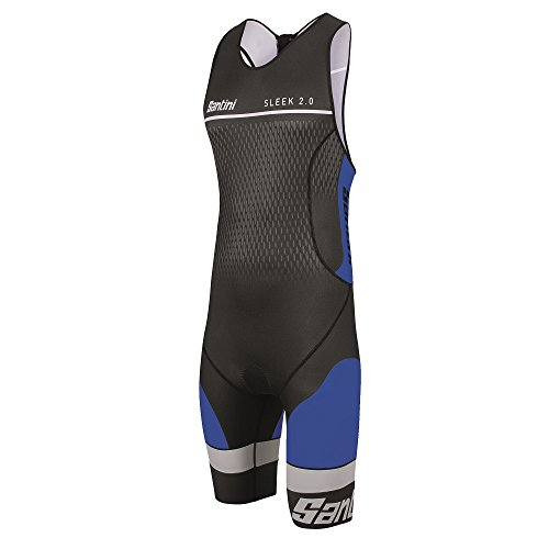 Comprar Santini Fashion Sleek Aero - Body de ciclismo para hombre, color Negro, talla M al mejor precio