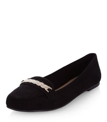 Comprar Black Chain Trim Loafers al mejor precio