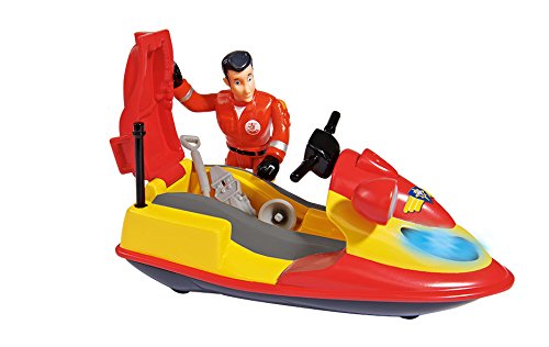 Comprar Sam El Bombero - Juno, moto de agua con figura y accesorios, color rojo y amarillo (Simba 9251662) al mejor precio