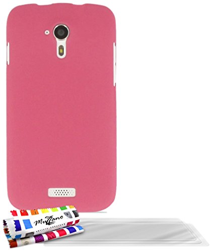 Comprar Muzzano F255956 - Funda para Wiko Cink Five, incluye 3 protectores de pantalla, color rosa caramelo al mejor precio