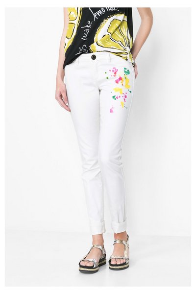 Comprar Desigual - Mujer - Pantalón blanco second skin - Bryan - Size 28 al mejor precio