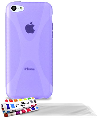 Comprar Muzzano F19852 - Funda para Apple iPhone 5C, incluye 3 protectores de pantalla, color violeta al mejor precio