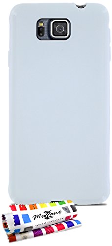 Comprar Muzzano F869077 - Funda para Samsung Galaxy Alpha, color blanco al mejor precio