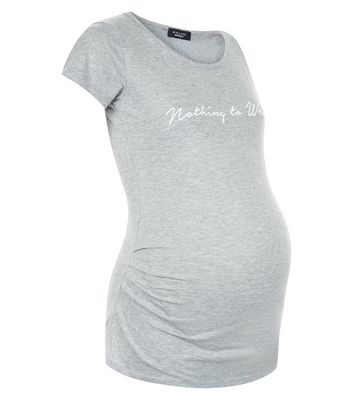 Comprar Maternity Grey Nothing To Wear Print T-Shirt al mejor precio