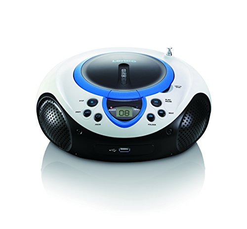 Comprar Lenco SCD-38 USB BLUE - Radio de 2 W (FM, MP3, WMA, USB, 3.5 mm, pantalla LED), azul al mejor precio