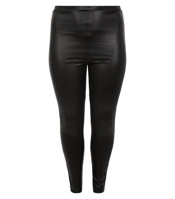 Comprar Curves Black Coated Leggings al mejor precio