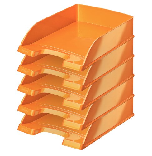 Comprar Vaschetta portacorrispondenza Leitz Plus Standard WOW color arancio perlato 52263044 (conf.5) al mejor precio