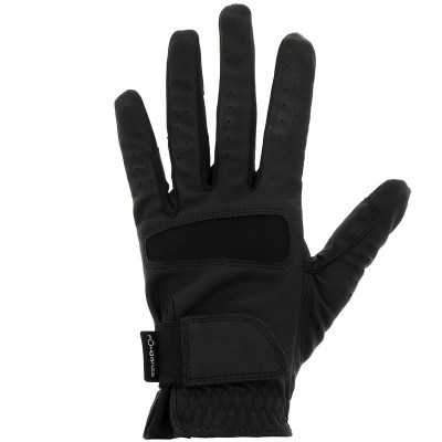 Comprar Guantes de equitación GRIPPY negro adulto y niños FOUGANZA al mejor precio