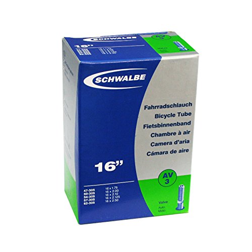 Comprar Schwalbe 3 - Cámara de aire para bicicletas (16 pulgadas), color negro, talla 40 cm el empaque puede variar al mejor precio