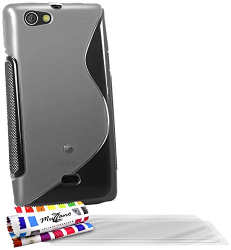 Comprar Muzzano F5803 - Funda para Sony ST23 + 3 protecciónes de pantalla, transparente al mejor precio