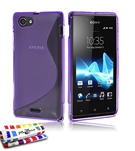 Comprar Muzzano F5856 - Funda para Sony Xperia J, color violeta al mejor precio