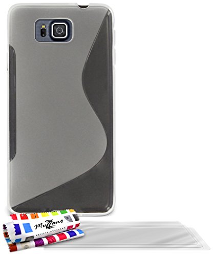 Comprar Muzzano F840768 - Funda para Samsung Galaxy Alpha, incluye 3 protecciones de pantalla, transparente al mejor precio