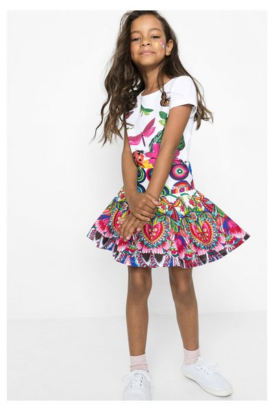 Comprar Desigual - Mujer - Falda fluida de colores para niña - Caldes - Size 11/12 al mejor precio