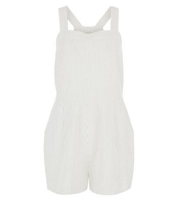Comprar White Stripe Pinafore Playsuit al mejor precio
