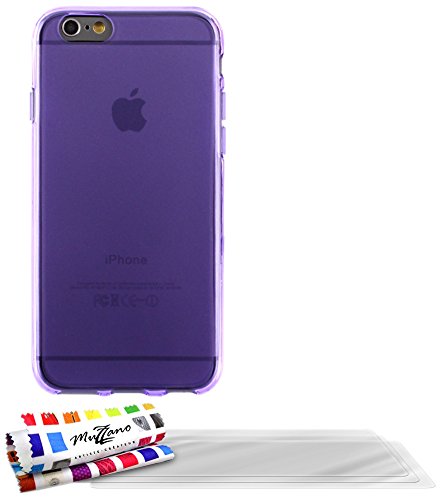 Comprar Muzzano F841134 - Funda para Apple iPhone 6, incluye 3 protecciones de pantalla, color violeta al mejor precio