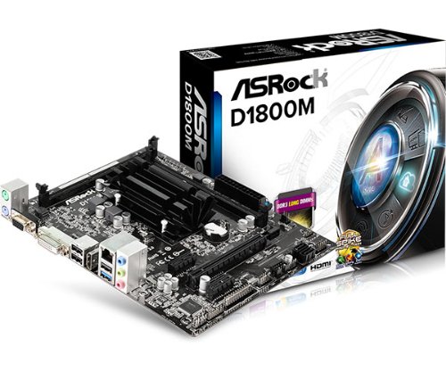 Comprar ASRock D1800M - Placa base (M-ATX J1800 2DDR3 Retail) al mejor precio