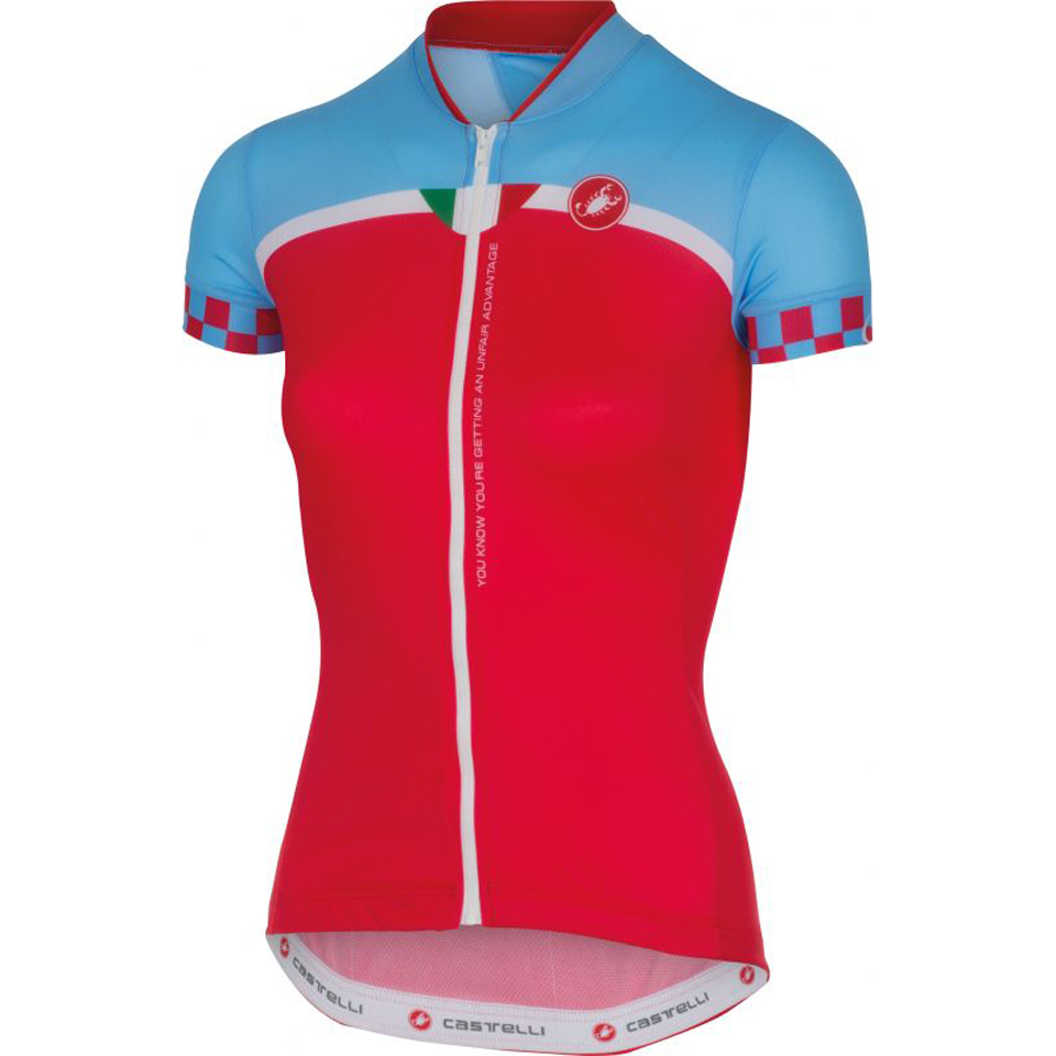 Comprar Castelli Women's Duello Short Sleeve Jersey - Red - M al mejor precio