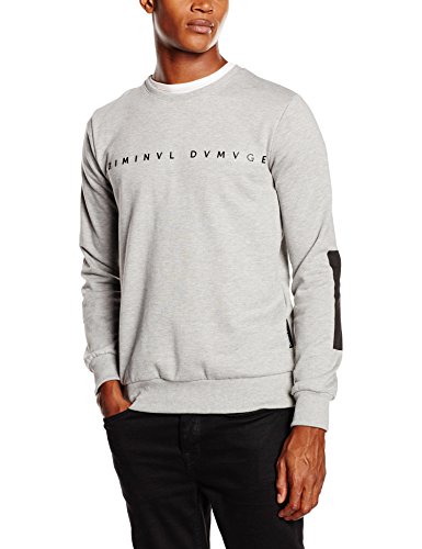 Comprar CRIMINAL DAMAGE GALA SWEAT - sudadera Hombre, Gris (Grey), Small (Talla del fabricante: Small) al mejor precio