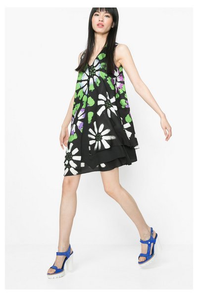 Comprar Desigual - Mujer - Vestido a capas con escote V - Eranthe - Size 44 al mejor precio