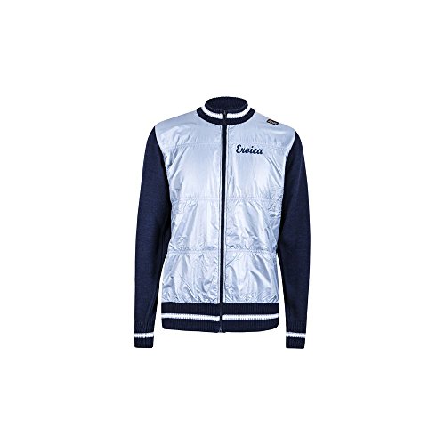 Comprar Santini Replica ER 711 75 PIUMI- Santini Eroica Wool Zip Fastening Sweater Windproof Front 2015 Heritage Series, Blue XLarge al mejor precio
