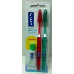 Comparar mejores precios Vitis cepillo dental medio adulto duplo con descuentos Comprar Vitis cepillo dental medio adulto duplo al mejor precio
