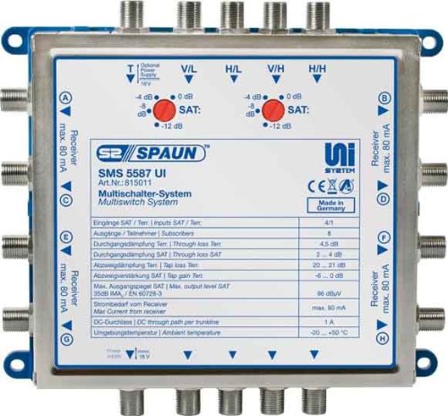 Comprar Spaun SMS 5587 UI - Interruptor múltiple compacto (importado) al mejor precio