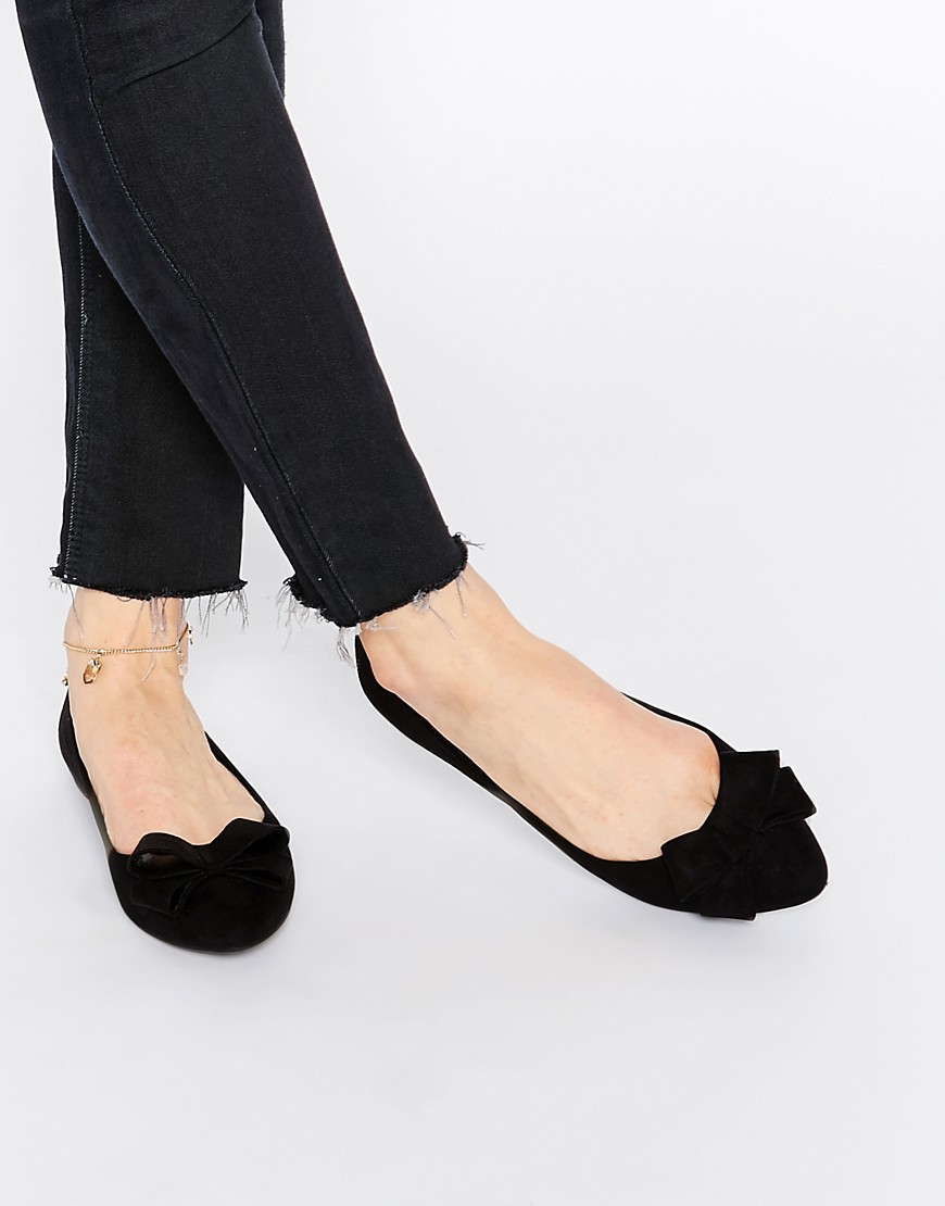 Comprar Bailarinas planas con detalle de lazo de New Look al mejor precio