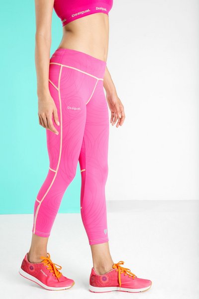 Comprar Desigual - Mujer - Mallas capri deportivas rosas - Rosita - Size M al mejor precio