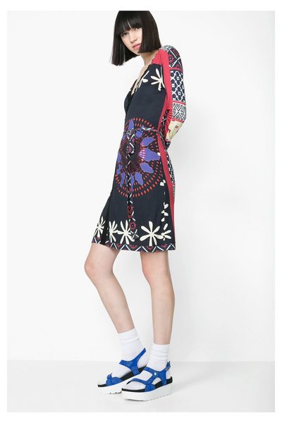 Comprar Desigual - Mujer - Vestido batín estampado - Fidel - Size S al mejor precio