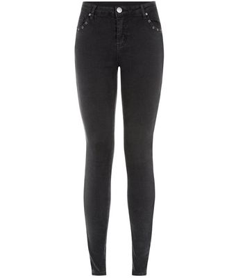 Comprar Parisian Black Eyelet Trim Skinny Jeans al mejor precio
