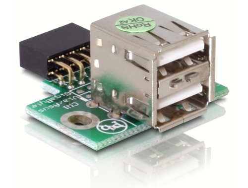 Comprar DeLOCK USB Pinheader / 2x USB2.0 - Adaptador para cable (USB2.0-A x 2, Hembra/hembra) al mejor precio