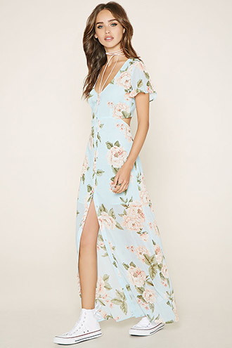 Comprar Vestido Maxi Floral Cut-Out al mejor precio