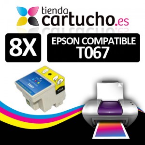 Comprar PACK 8 CARTUCHOS COMPATIBLE EPSON T067PACK 8 CARTUCHOS COMPATIBLE EPSON T067 al mejor precio