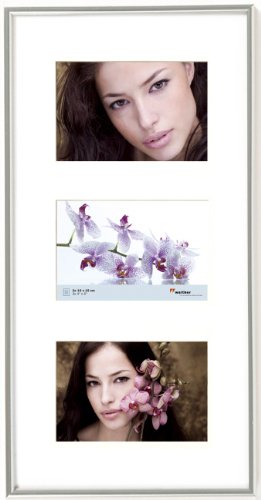 Comprar Walther, Galeria, Marco Multifoto De Plástico Para 3 Fotos, KS315S, 3x10x15 cm, Plateado al mejor precio