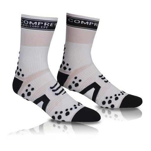 Comprar Compressport - Calcetines, talla M (Talla del fabricante : T2), color blanco / negro al mejor precio