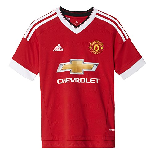 Comprar adidas MUFC H JSY Y - Camiseta para hombre, color rojo / blanco / amarillo, talla 128 al mejor precio