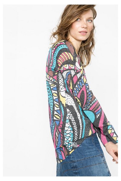 Comprar Desigual - Mujer - Jersey fino con cuello barco - Natalia - Size M al mejor precio