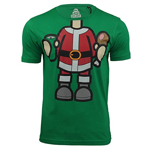 Comprar Xplicit - Camiseta - Manga corta - para hombre verde Crap Santa - Jolly Green Medium al mejor precio