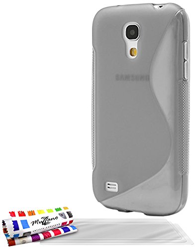 Comprar Muzzano F19056 - Funda para Samsung Galaxy S4 Mini, incluye 3 protectores de pantalla, color gris al mejor precio