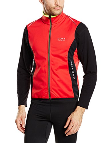Comprar Gore Bike Wear Power Windstopper Soft Shell Thermo - Chaleco para hombre, color rojo / negro, talla M al mejor precio