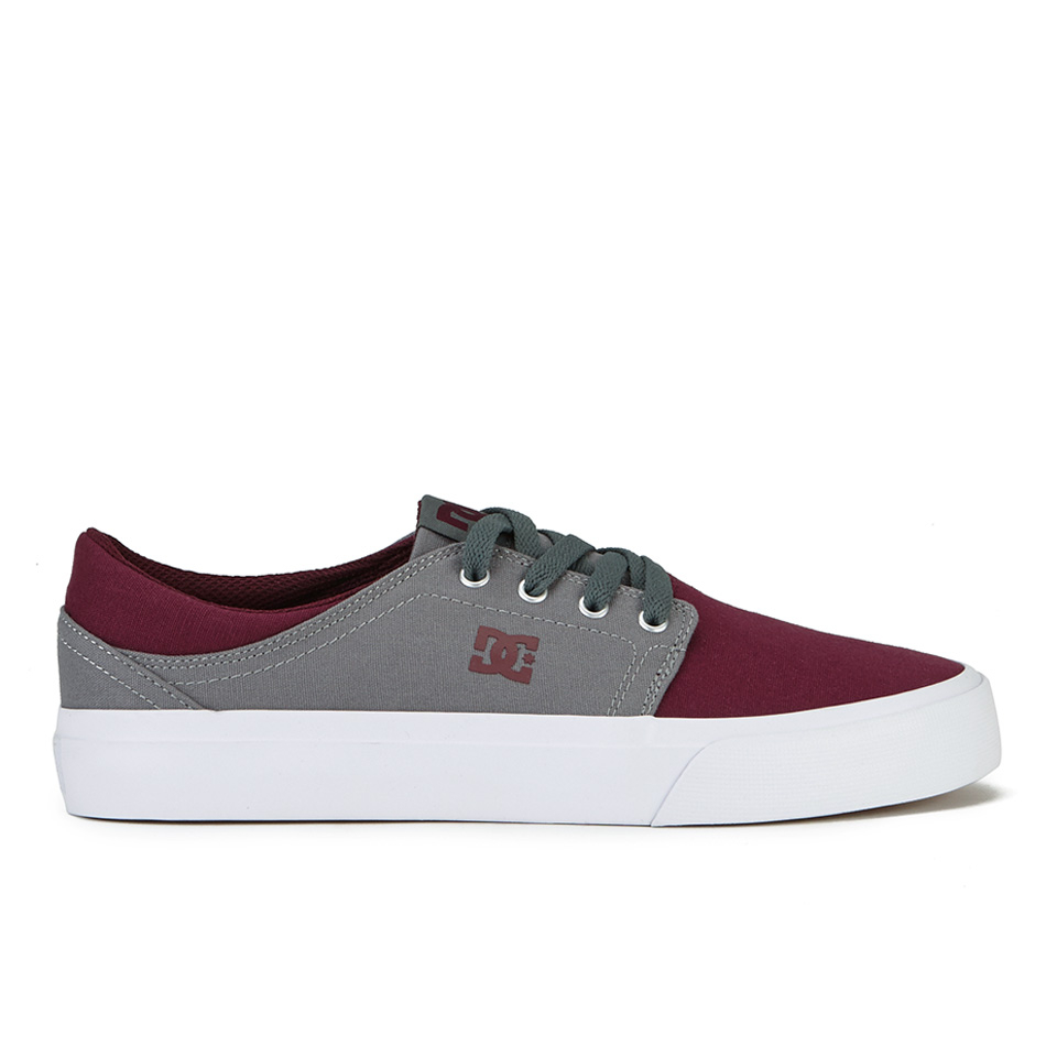 Comprar DC Shoes Men's Trase TX Low Top Trainers - Oxblood/Grey - UK 8 al mejor precio