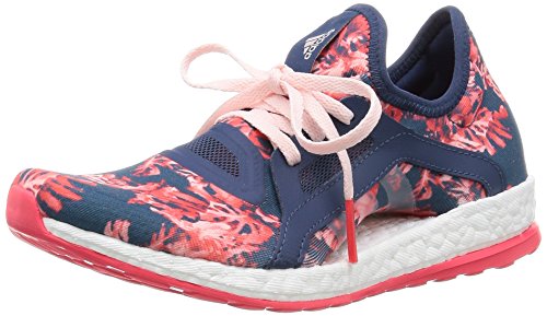 Comprar adidas Pureboost X Botas de fútbol, Mujer, Azul / Rojo / Rosa / Blanco, 40 al mejor precio