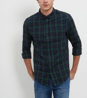 Comprar Navy Check Single Pocket Long Sleeve Shirt al mejor precio