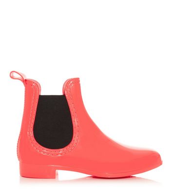 Comprar Coral and Black Chelsea Wellies al mejor precio